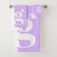 Letra Inicial de Monograma Moderno Pastel Lavanda