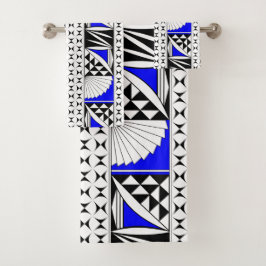 Conjunto De Toalhas Levantamento do Sol no Sudoeste, Azul Elétrico