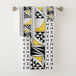 Conjunto De Toalhas Levantamento nativo sudoeste em amarelo