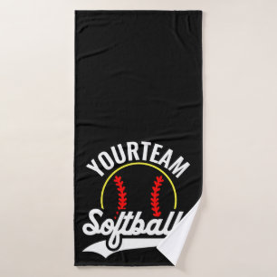 Conjunto De Toalhas Liga Personalizada do ADD do Jogador do Softball T