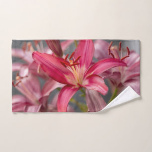 Conjunto De Toalhas Lily Asiática Rosa, Fotografia Flor