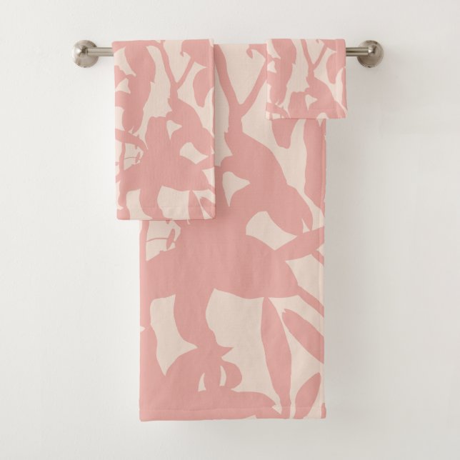 Conjunto De Toalhas Lily Silhouette Rosa (Insitu)