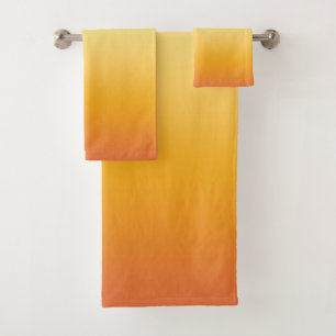 Conjunto De Toalhas Limão de limão-laranja-verde-tropical de Verão