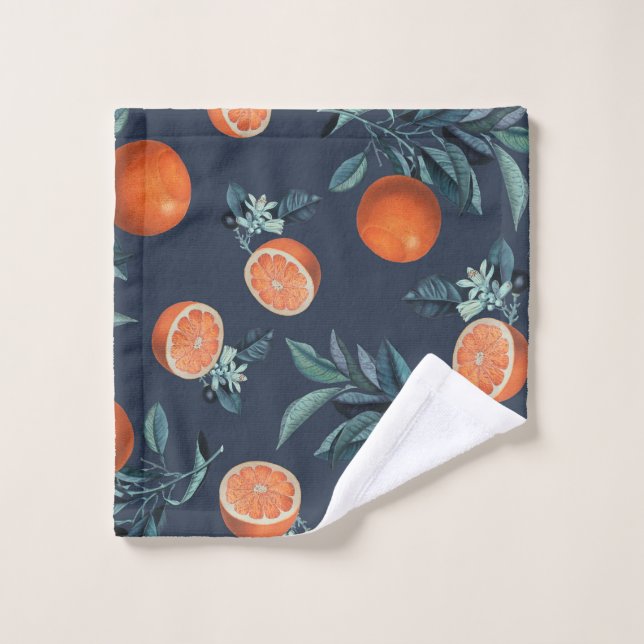 Conjunto De Toalhas Limão e Folha Padrão VI (Pano de lavar)