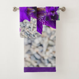 Conjunto De Toalhas Linda íris roxa