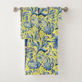 Conjunto De Toalhas Linda Macaw Ameaçada Pintada À Mão