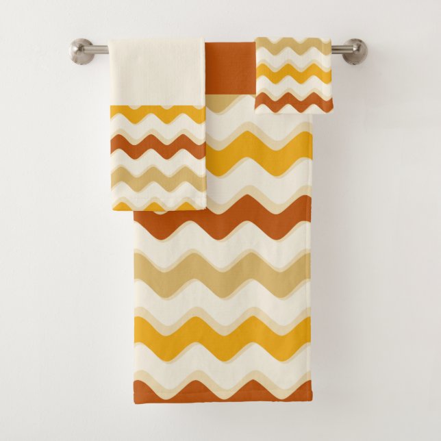 Conjunto De Toalhas Linha ondulada de outono (Insitu)