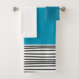 Conjunto De Toalhas Linhas abstrato