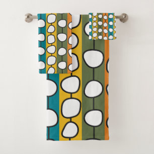 Conjunto De Toalhas Linhas Coloridas MCM