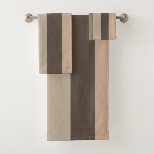 Conjunto De Toalhas linhas horizontais padrão de faixa moderna (Insitu)