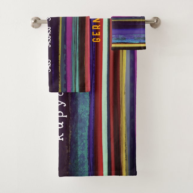 Conjunto De Toalhas Linhas retrorreflectoras horizontais pintadas com  (Insitu)