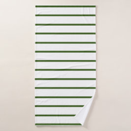 Conjunto De Toalhas Listra decorativa verde floresta