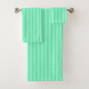 Conjunto De Toalhas Listras de doces verdes