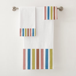 Conjunto De Toalhas Listras Listradas