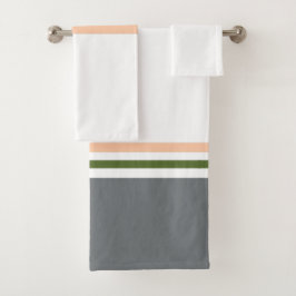 Conjunto De Toalhas Listras Modernas Minimalistas da Nova Temporada 
