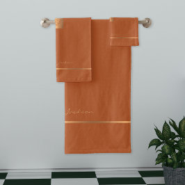 Conjunto De Toalhas Listras monocromáticas modernas e elegantes em lar