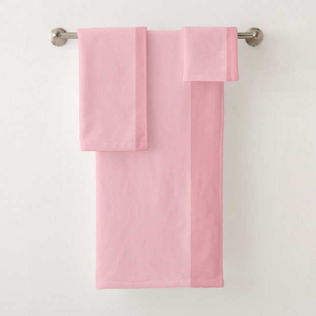 Conjunto De Toalhas Listras rosadas e roxas (Insitu)