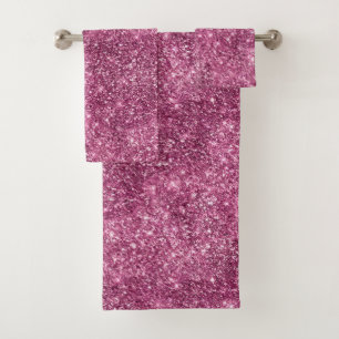 Conjunto De Toalhas Literatura Rosa Bokeh