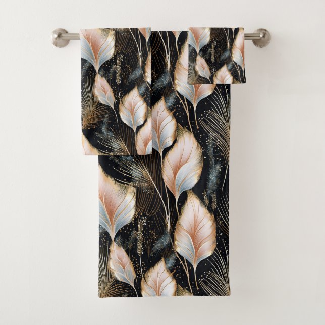 Conjunto De Toalhas Lítima de Grama Rosa e Azul Pampas (Insitu)