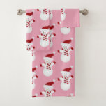 Conjunto De Toalhas Little Snowman Christmas<br><div class="desc">Conjunto de Toalhas Super Bonito</div>