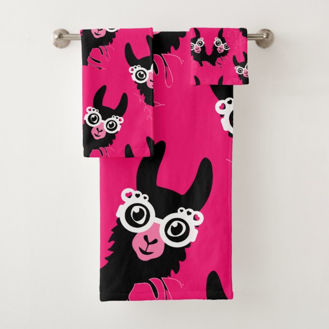 Conjunto De Toalhas Llama Sisters (Insitu)