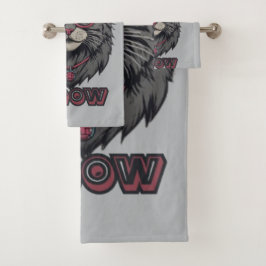 Conjunto De Toalhas Logotipo de Gato da Cinza de Animação Japonesa Vin