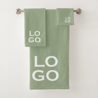 Conjunto De Toalhas Logotipo personalizado da empresa ou da empresa em