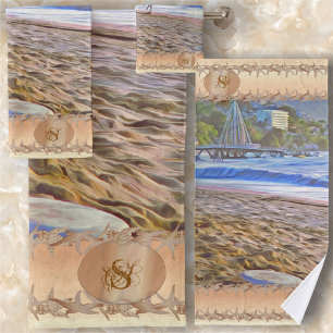 Conjunto De Toalhas Los Muertos Beach 786