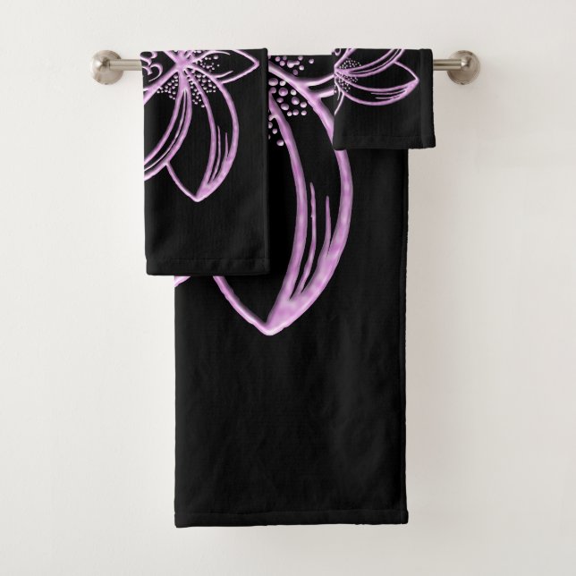 Conjunto De Toalhas Lótus Rosa  (Insitu)