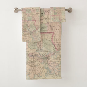 Conjunto De Toalhas Louisiana e Mississippi
