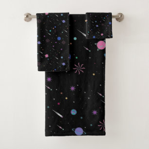 Conjunto De Toalhas Lua da Galáxia estrelas, Céu Noturno, Astronomia