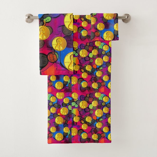 Conjunto De Toalhas Lucky Pennies (Insitu)