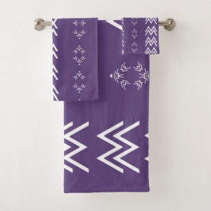 Conjunto De Toalhas Lúpulo Minimalista Roxo