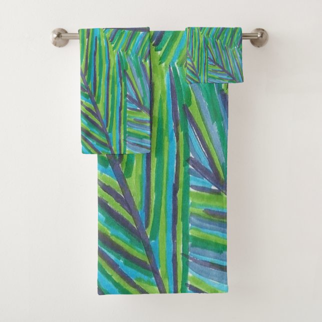 Conjunto De Toalhas Lush de noites tropicais (Insitu)