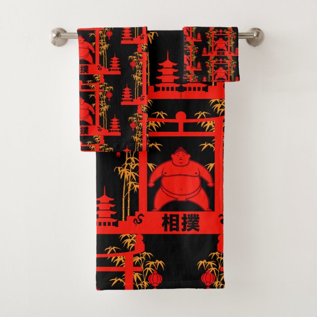 Conjunto De Toalhas Lutador de Sumô (Insitu)