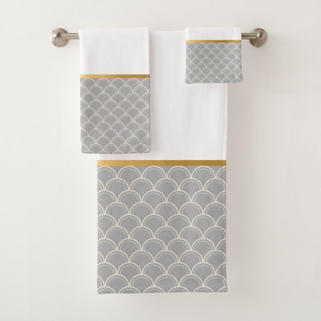 CONJUNTO DE TOALHAS LUXE CINZA MAID BANTHROOM TOWET SET (Insitu)