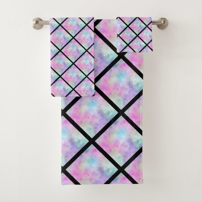 CONJUNTO DE TOALHAS LUXE PASTEL RAINBOTH BATH SET (Insitu)