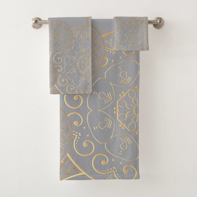 Conjunto De Toalhas Luxury Mandala 49 (Insitu)