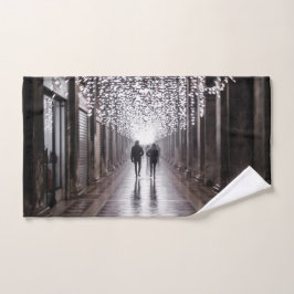 Conjunto De Toalhas Luz, sombras e simetria - sepia