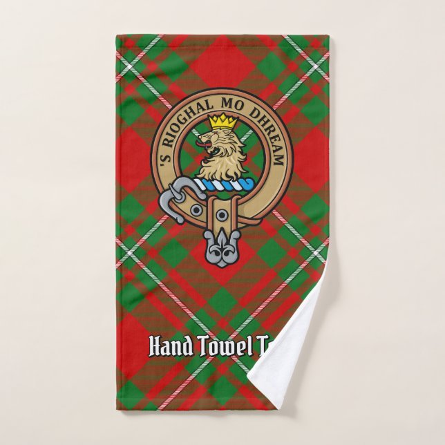 Conjunto De Toalhas MacGregor Crest sobre Tartan (Toalha de mão)