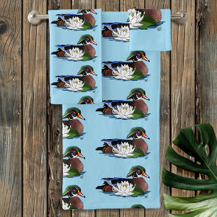 Conjunto De Toalhas Madeira Pato Água Lily