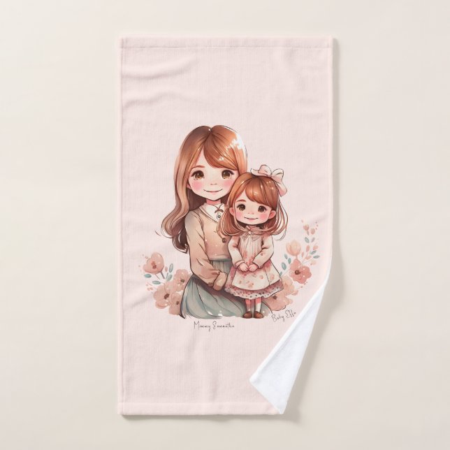Conjunto De Toalhas Mãe Adorável e Filha Bond (Toalha de mão)