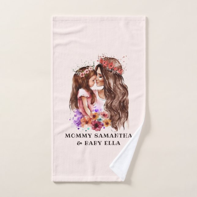 Conjunto De Toalhas Mãe e Filha Adoráveis (6) (Toalha de mão)