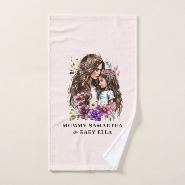 Conjunto De Toalhas Mãe e Filha Adoráveis (7) (Toalha de mão)