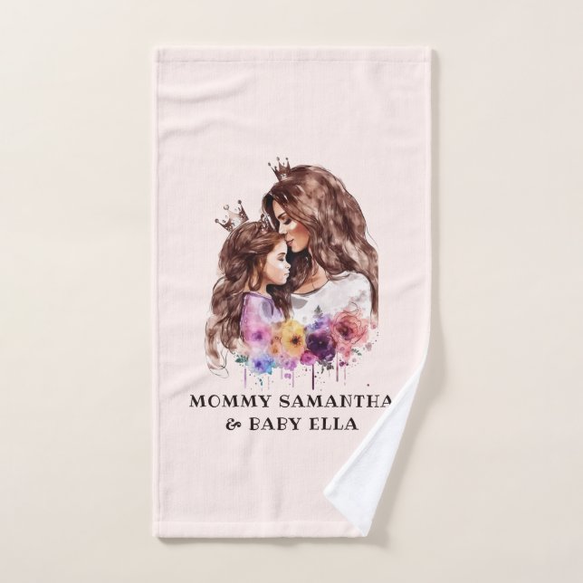 Conjunto De Toalhas Mãe e Filha Adoráveis (8) (Toalha de mão)