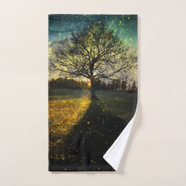 Conjunto De Toalhas Magical fireflies dreamy landscape
