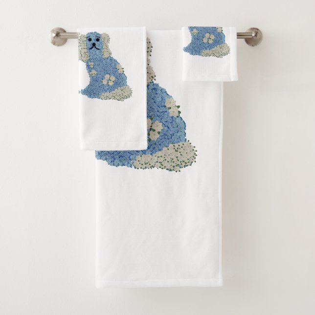 Conjunto De Toalhas Magnolia Staffordshire Dogs Ginger Jars (Insitu)