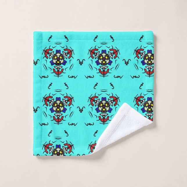 Conjunto De Toalhas "Mandala de Luxo Turquesa" (Pano de lavar)