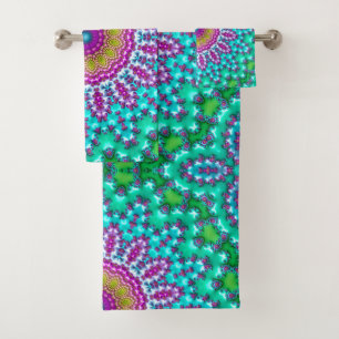 Conjunto De Toalhas Mandala Fractal 3
