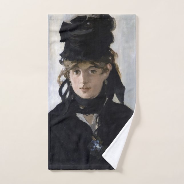 Conjunto De Toalhas Manet - Berthe Morisot com um buquê de violetas (Toalha de mão)